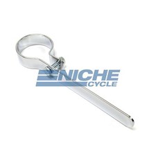 Motorcycle Custom Exhaust Pipe Muffler Mounting Strap Hanger Clamp Chrome 2