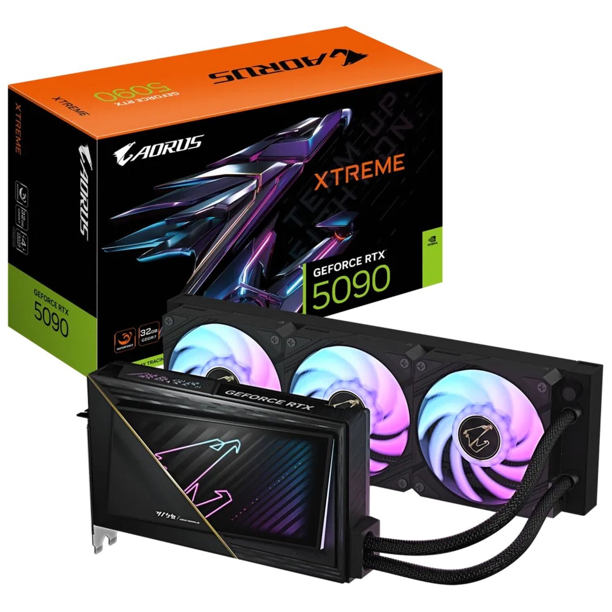 Gigabyte AORUS GeForce RTX 5090 XTREME WATERFORCE 32G GV