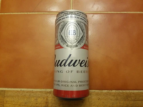 VHTF Obsolete Budweiser Slim 10 oz beer can