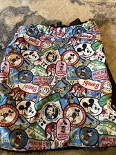 Disneyland Mickey Mouse Drawstring Cinch Bag Sack Pack