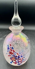 Rare Antique Glass Perfume Bottle 6" Tall