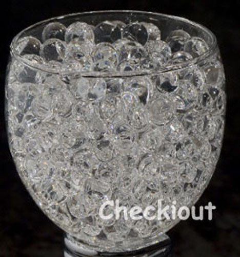 200g Water Pearl Bead Wedding Floral Decoration Centerpiece EiffelTower Tea Vase