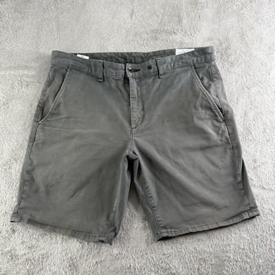 Rag & Bone Shorts Mens 33 Green Chino Stretch Canvas Casual Preppy Heritage