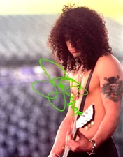 SLASH Signed (Guns N' Roses) 8x10" Authentic REAL Autograph w/COA Cert.
