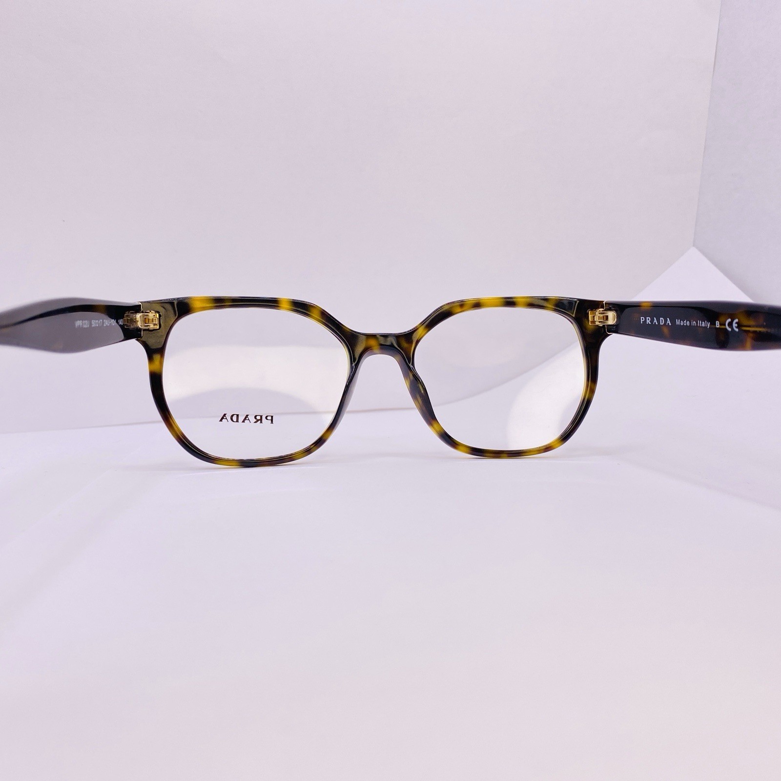 Prada Milano Eyeglasses Frames VPR 02U 2AU-1O1 50 [] 17 140 MM Havana Tortoise thumbnail 9