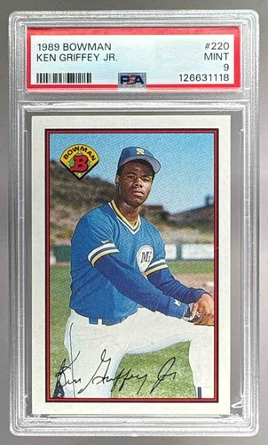 126631118 Ken Griffey Jr 1989 Bowman #220 Rookie RC PSA 9