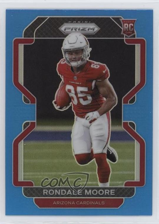 2021 Panini Prizm Rookie Light Blue Prizm Rondale Moore #347 Rookie RC 10y3