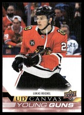 2022-23 Upper DeckYoung Guns canvas Lukas Reichel Rookie Auto #C110