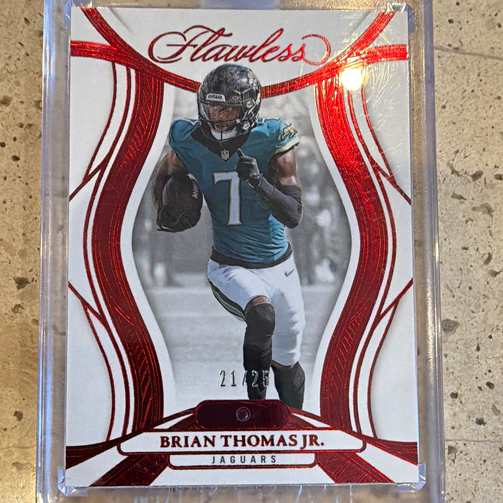 Panini 2024 Flawless Brian Thomas Jr. Jaguars RDS-BTJ Rookie Ruby 21/25