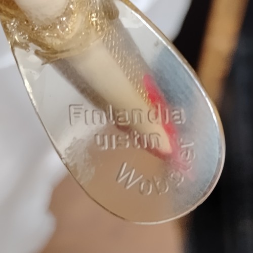 "Señuelo de pesca Wobbler Finlandia 10"" vintage años 60 hecho a mano 7744 sin usar bonito B1" - Imagen 4 de 6