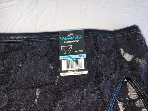 Lot 3 NWT VTG Vanity Fair Illumination Sheer Lace Hi-Cut Panties Sz 5 S 13202 F2 - Picture 7 of 13