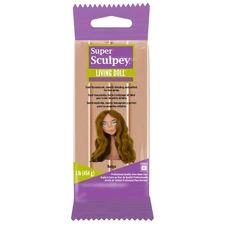 Polyform ZSLD-1 Super Sculpey Living Doll Clay 1lb-Beige