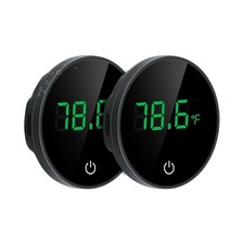 Wireless Digital Thermometer 2pcs LCD Aquarium Fish Tank Temperature Gauge