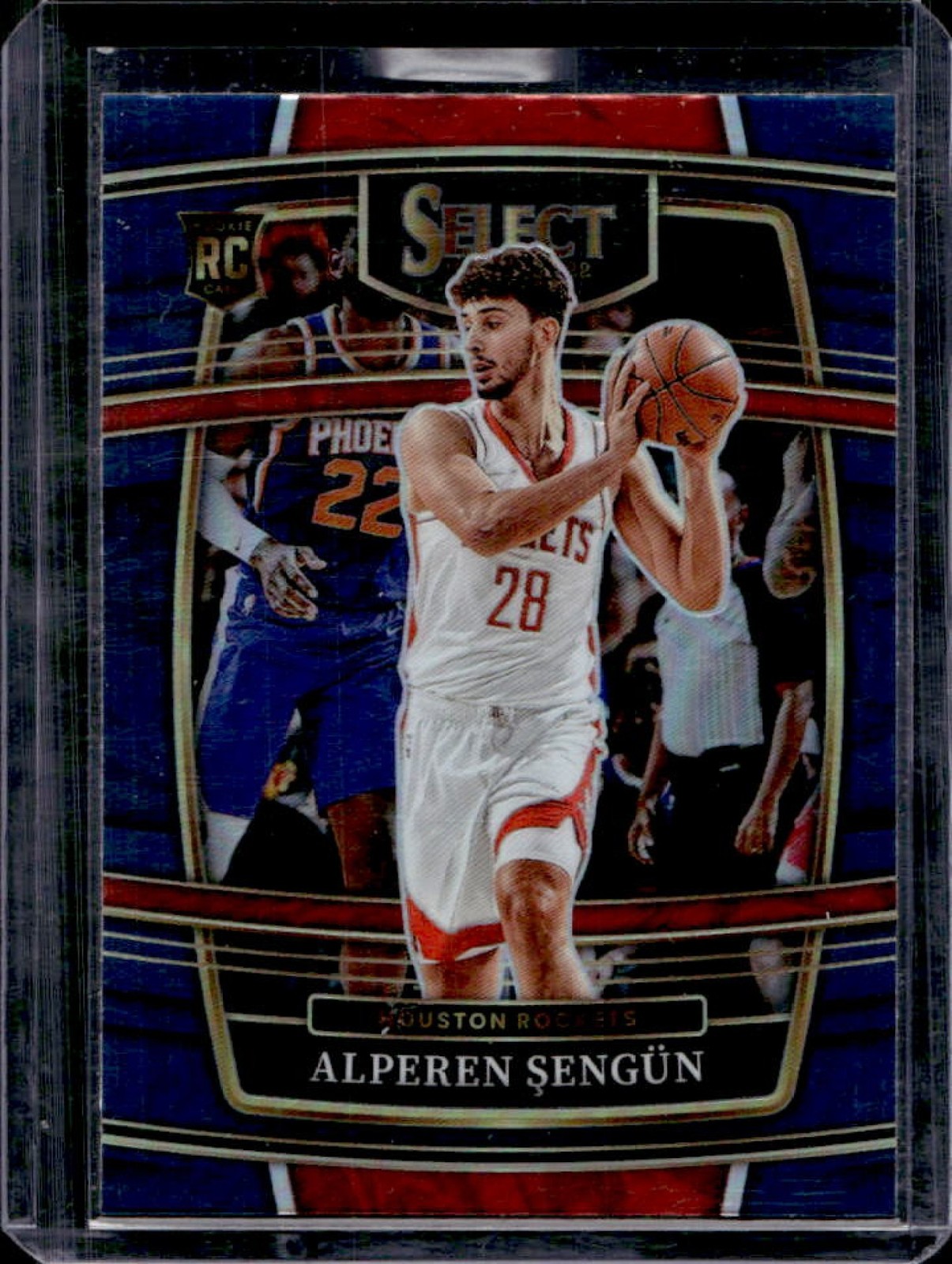 2021-22 Panini Select Alperen Sengun RC Blue Prizm Rookie Concourse #19 Rockets