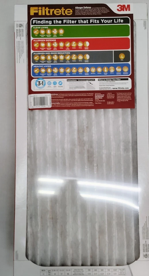 Filtrete 12x24x1 Air Filter MPR 1000 MERV 11, Allergen Defense, 6-Pack - Image 3 of 4