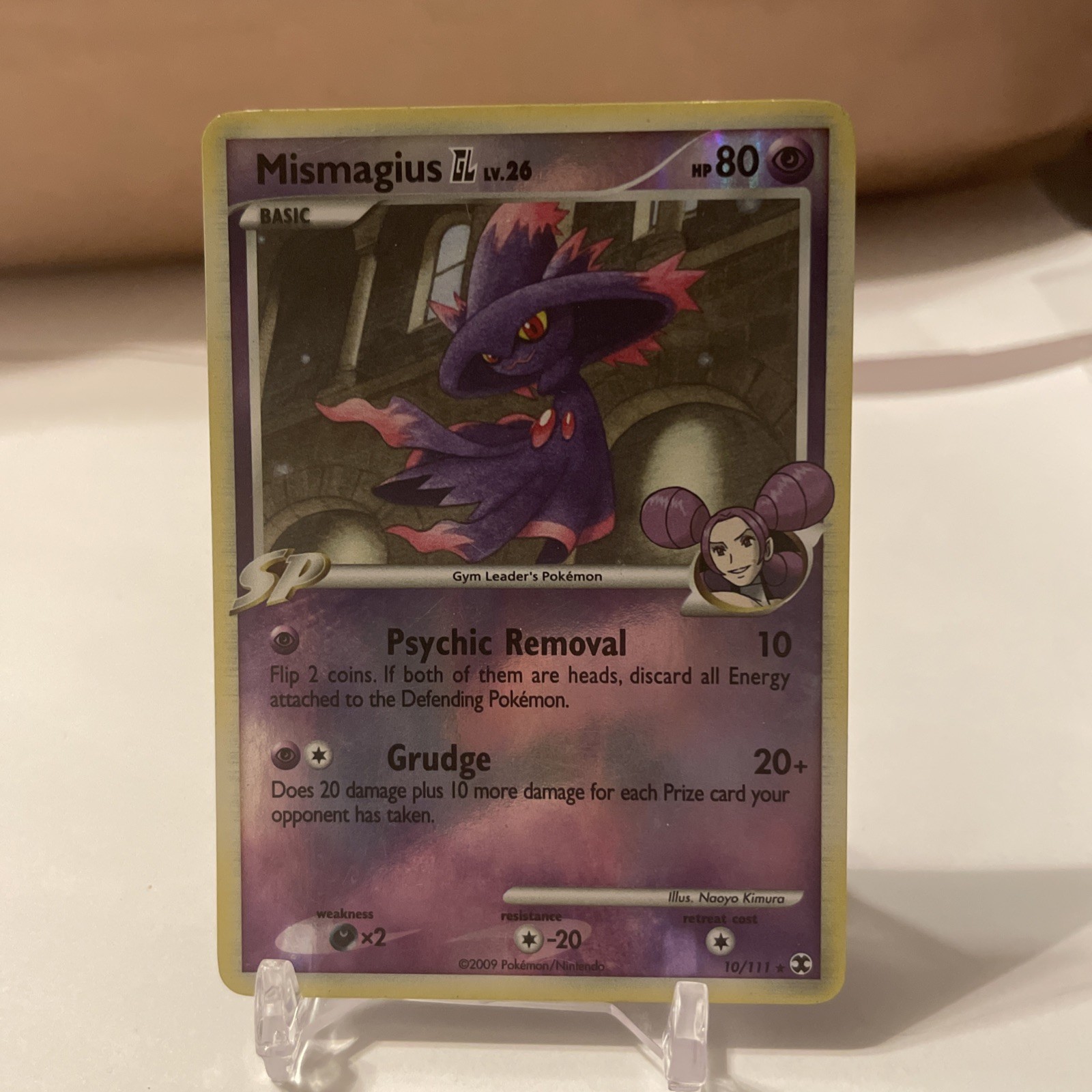 Mismagius GL 10/111 Reverse Holo Rare Rising Rivals Pokémon Card LP