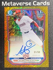 2026 Bowman Chrome Prospects 1st Marconi German Auto Gold Wave Refractor 31/50