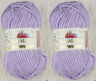 Himalaya Dolphin Baby Yarn 2 Skeins Super Bulky 100g MicroPolyester 264 Yards
