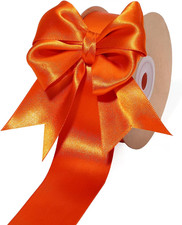 Orange Satin Ribbon 1.5 Inch X 50 Yards