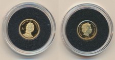 Cook Islands: 2015 $1 Abraham Lincoln 0.5g 14ct Gold Proof Coin 