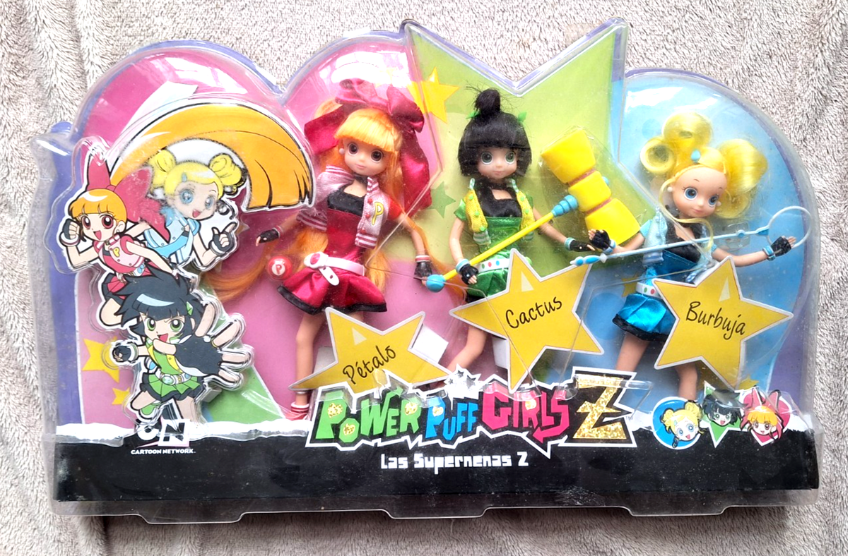 HYPER RARE! POWER PUFF GIRL Z DOLLS, ALL CHARACTERS SET (SUPER