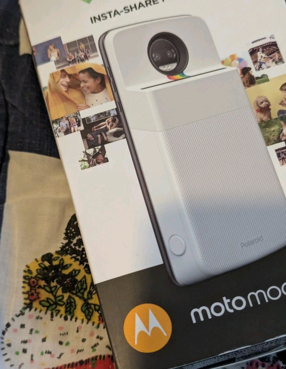 Motorola Moto Mod Polaroid Insta-Share Printer - White for sale