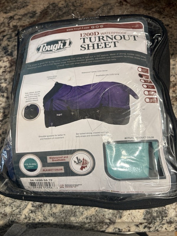 Tough 1 1200D Turnout Sheet Size 72