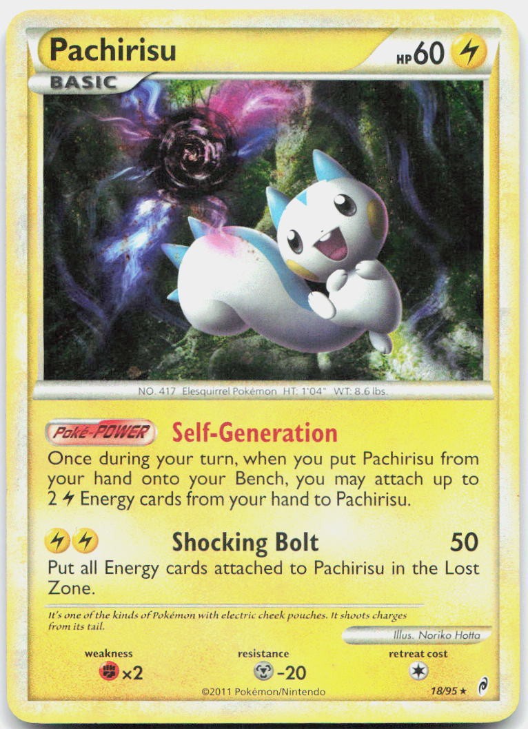 Pachirisu Rare HOLO CALL OF LEGENDS 18/95 MP