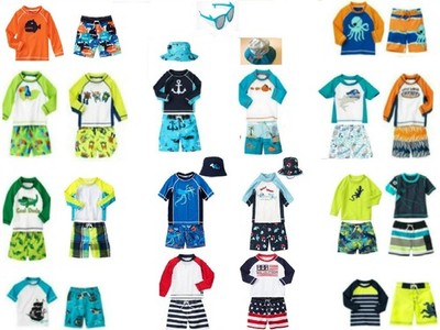 NWT Gymboree Baby & Toddler Boy's Swimwear 1, 2 & 3pc Sets  U-Pk Multi Sizes