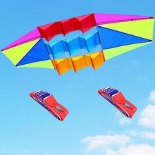 3D Fly Kite Multicolor Fun Sports Beach Kites Birthday Presents Portable Soft