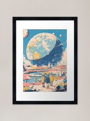 Sci-Fi Nostalgie Kunst Gerahmte Kunst Pri Gerahmtes Wandbild Poster Leinwanddruck Bild