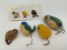 Vintage Steiff Vögel Miniatur Pompons 