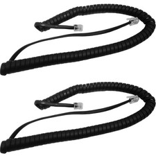 NEW 9 Foot Handset Curly Cord Nortel Norstar Phone T7316E T7208 M3904 2-Pack 