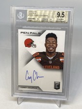 2016 Donruss Elite Pen Pals Corey Coleman  Rookie Auto RC BGS 9.5/10 GEM MTPOP 4