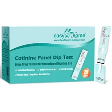 Cotinine Medical Test Strips 25 Count 99 Accuracy Easy Dip Test for Nicotine