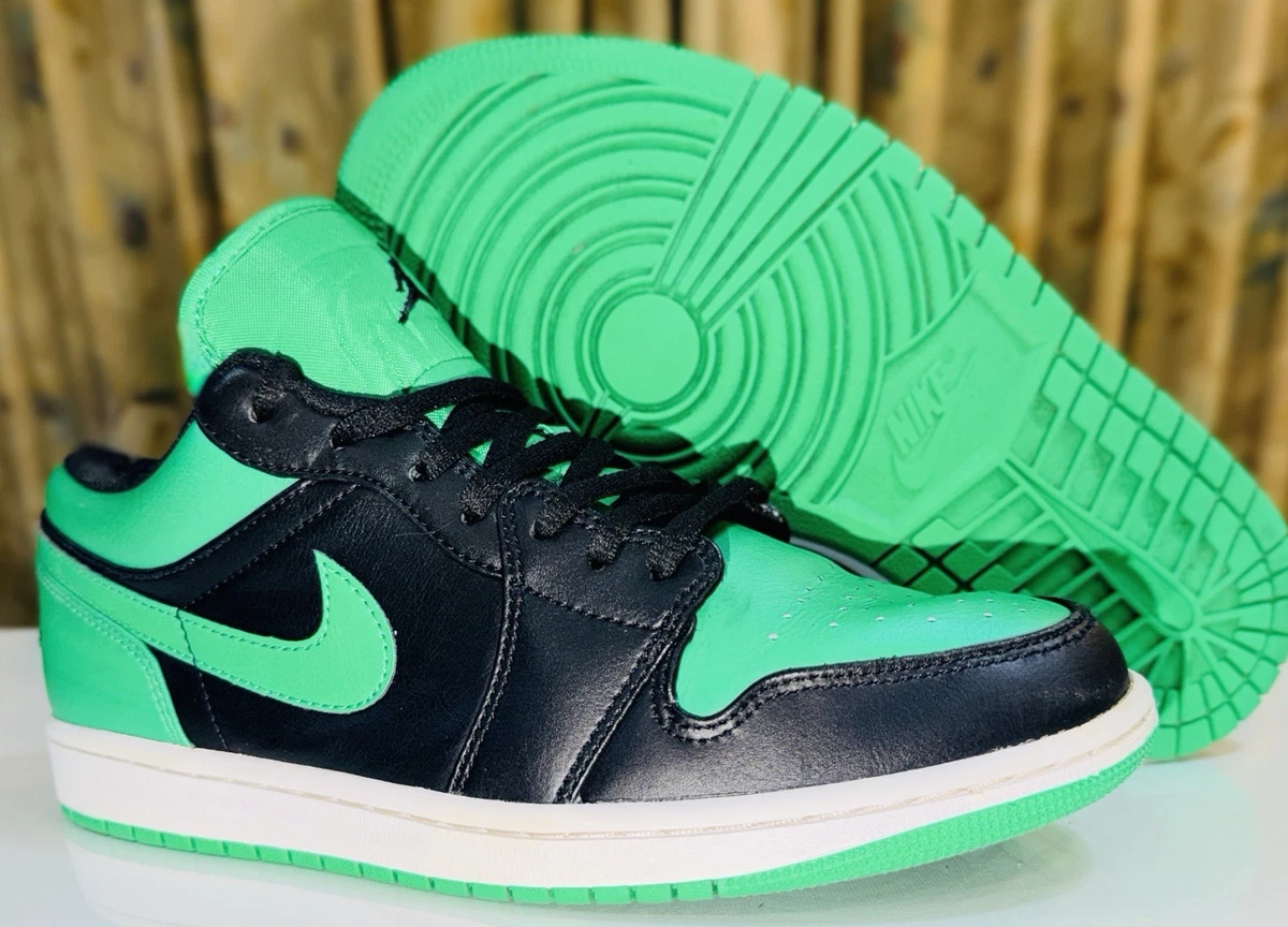 Jordan 1 Low Black Lucky Green for Sale | Authenticity Guaranteed