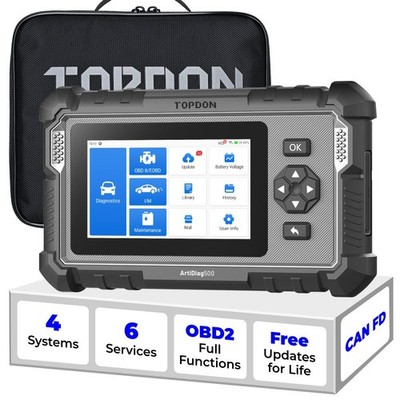 TOPDON AD500 OBD2 Scanner Car Diagnostic Tool ABS SRS BMS DPF Oil Code Reader