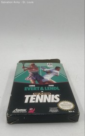 Top Players Tennis Chris Evert & Ivan Lendl Game Cartridge For Nintendo NES