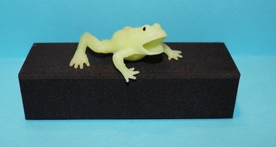 Leucht Frosch  Planet Wow De Agostini Frogs & Co Frosch Frog weiches Gummitier