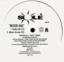 Solé - Never Had, 12", (Vinyl)