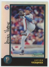 1998 Bowman Chrome Javier Vazquez # 339 Refractor