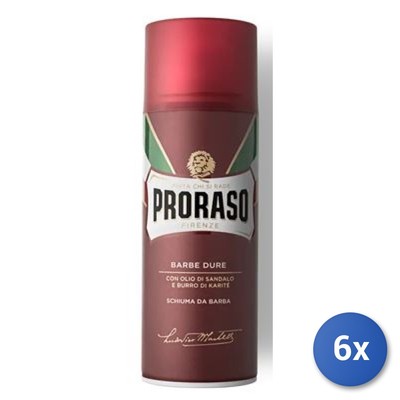 6x Bundle Proraso Schaum Ab Bart Barbe Zäh 400 ML