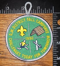 Parche NCAC George Washington District Virginia 1992 Fall Camporee BSA