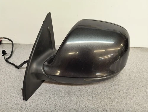 2007-2009 Audi Q7 Left Driver Door Mirror W/ Additional Lighting Opt Gray LZ7L