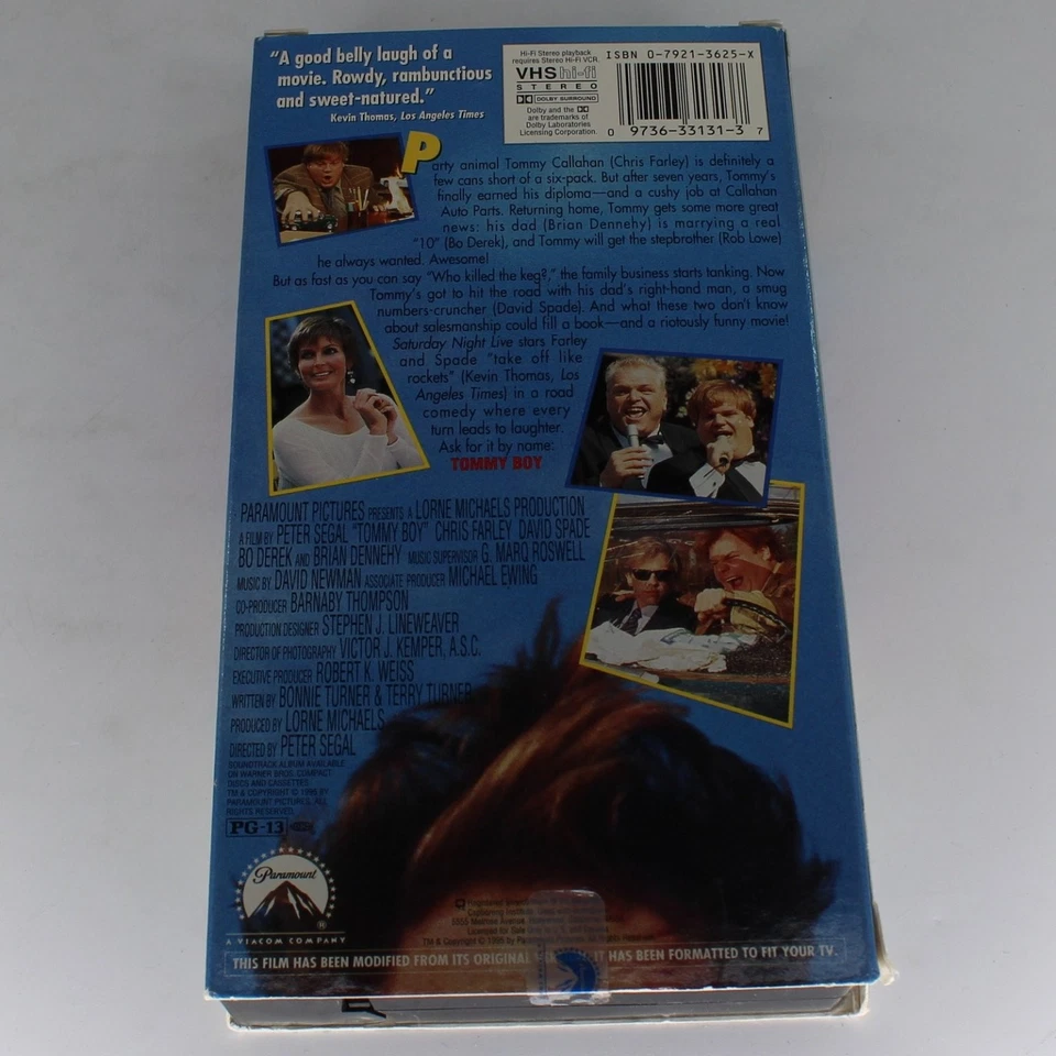 Tommy Boy VHS 1995 Comedy Original Release Paramount Pictures - Image 2 of 4
