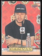 2019-20 Upper Deck #C4 David Pastrnak UD Canvas Boston Bruins (C4)