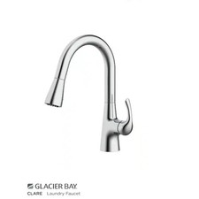 Glacier Bay Clare Single Handle Pull Down Laundry Utility Faucet in Chrome