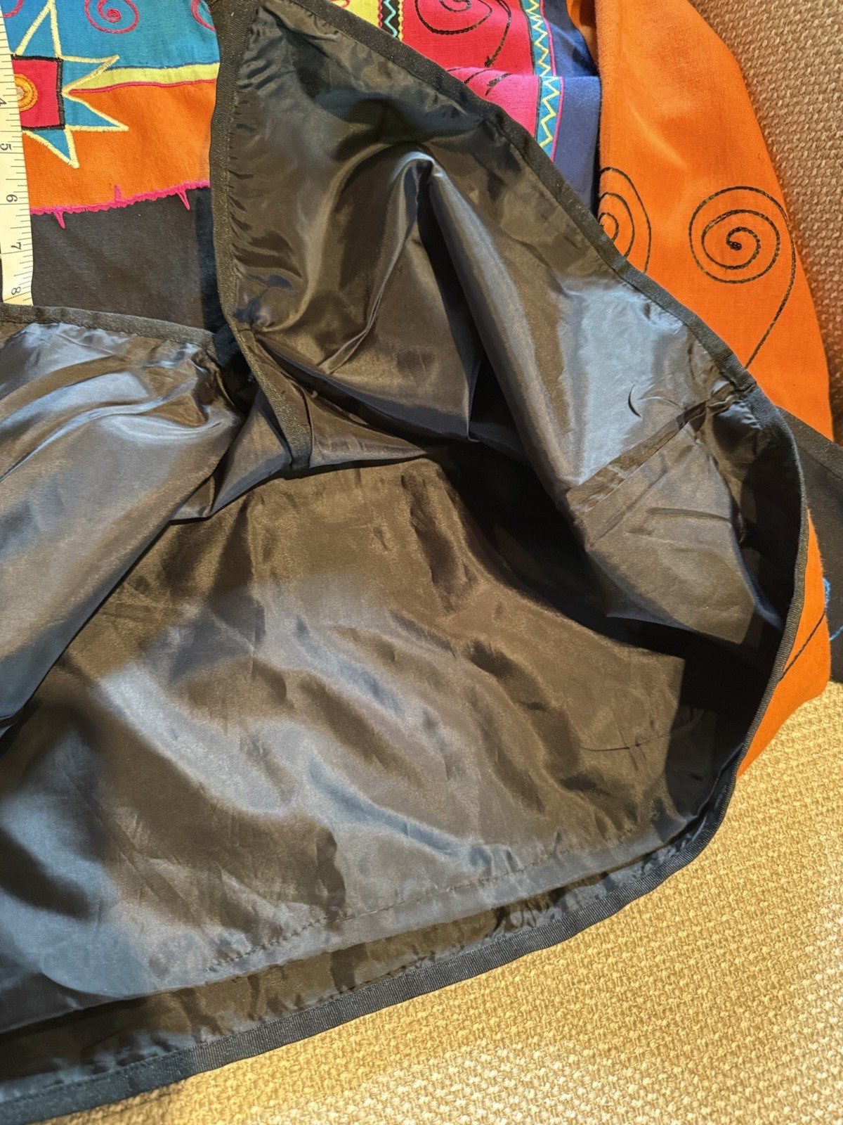 Patchwork Indigo Moon Size S Jacket Embroidery Fu… - image 6