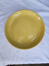 4 Yellow Pottery Barn COLORFUL SERVE 12” Coupe Plates EXCELLENT CONDITION 