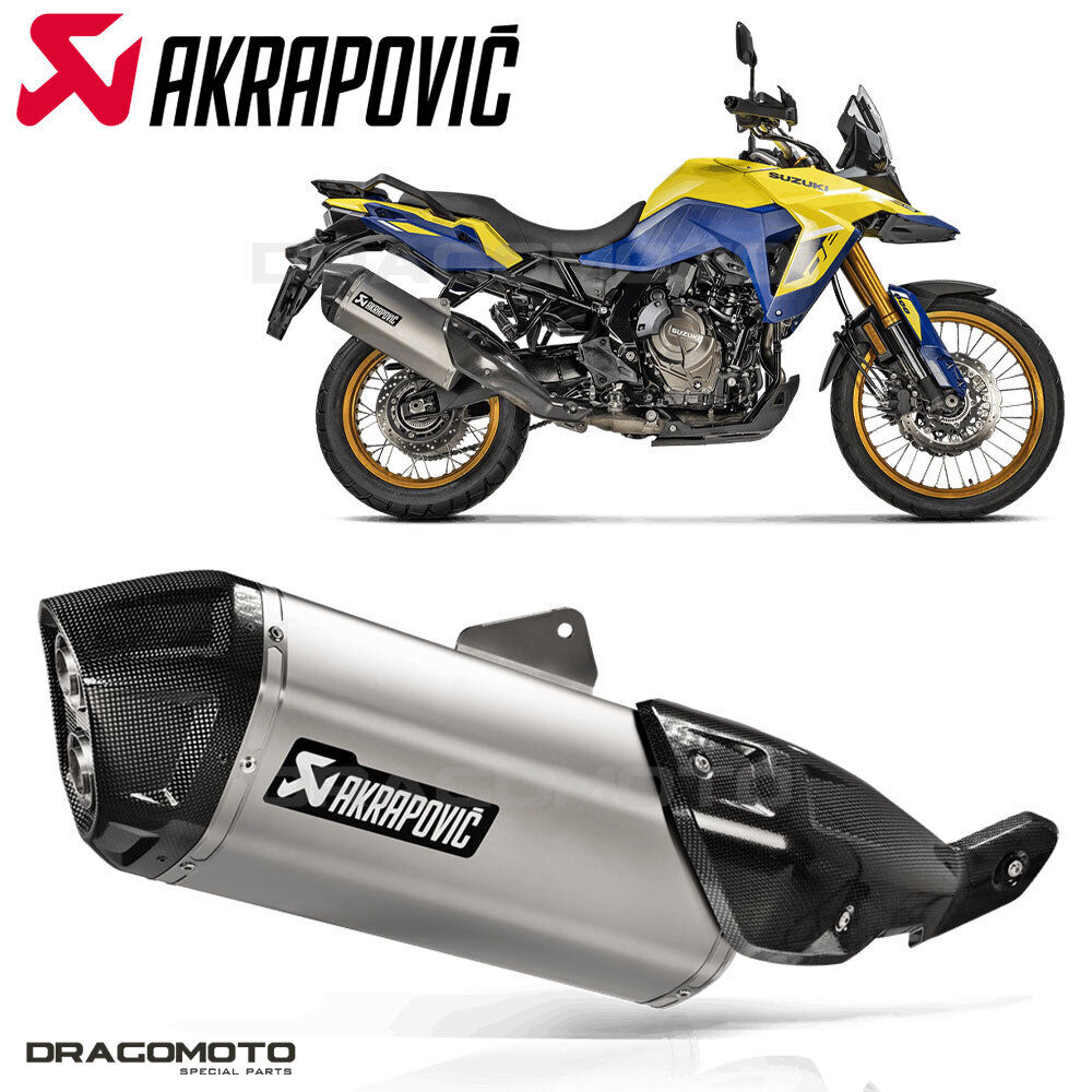 SUZUKI V-STROM 800 DE 2022-2024 Exhaust AKRAPOVIC Titanium S SUZUKI V-STROM 800 DE 2022-2024 Exhaust AKRAPOVIC Titanium S
